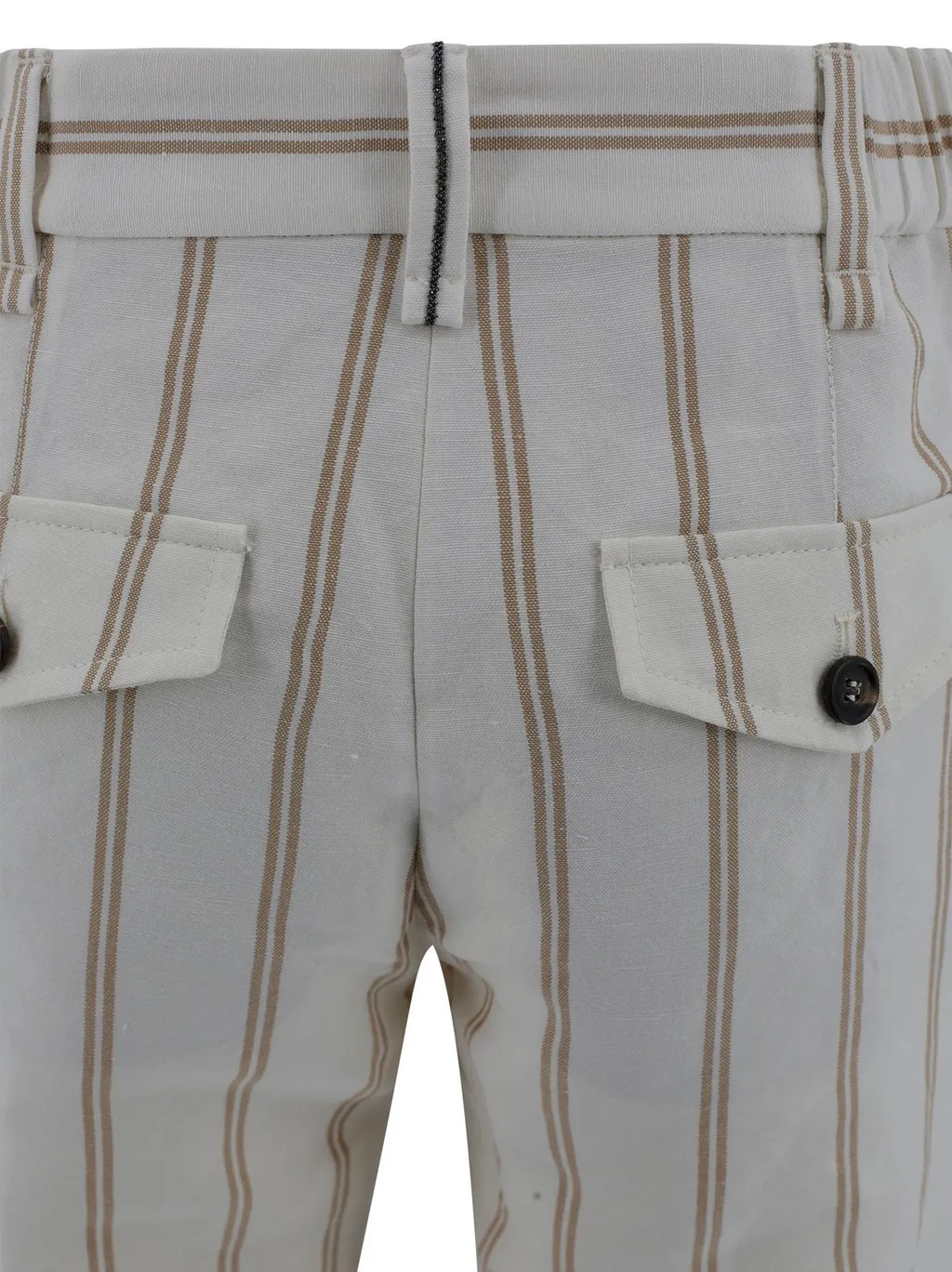Striped Straight-Leg Trousers