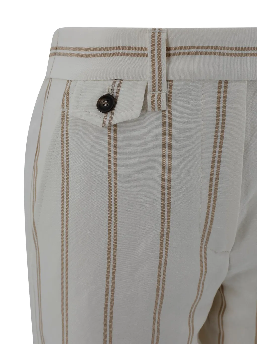 Striped Straight-Leg Trousers