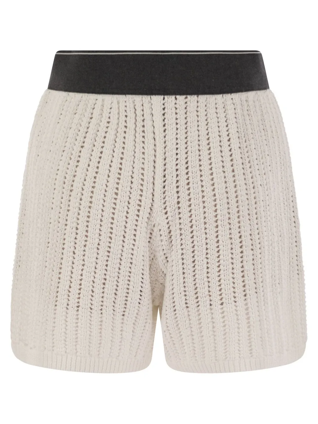 Openwork Knitted Shorts