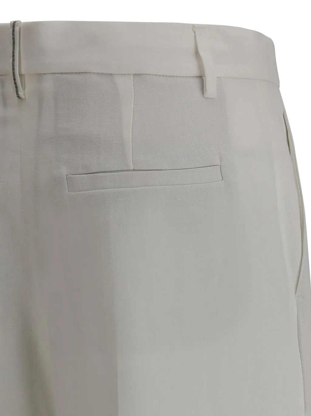 Fluid Twill Loose Pleated Trousers