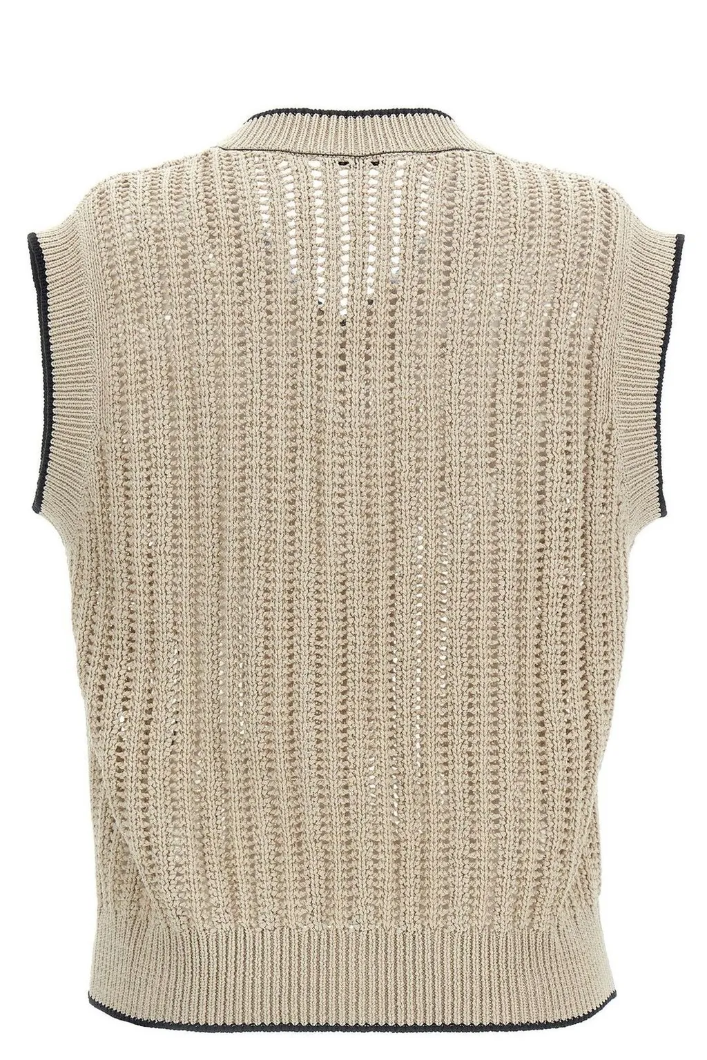 Openwork Rib Sweater Vest