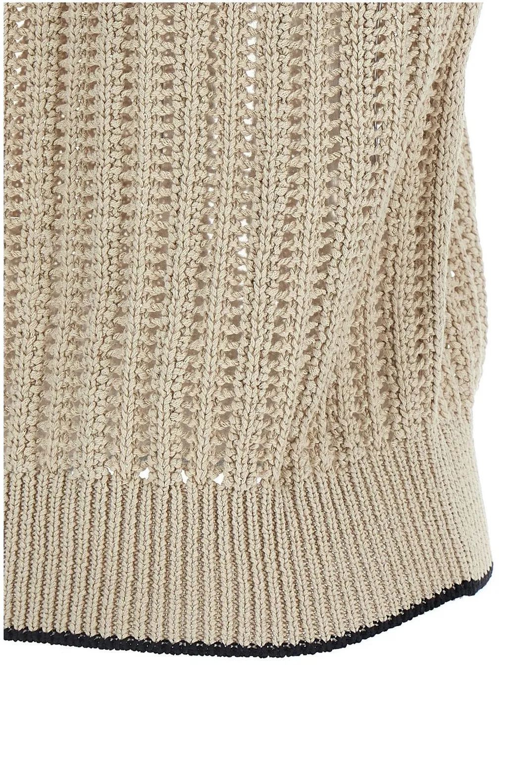 Openwork Rib Sweater Vest