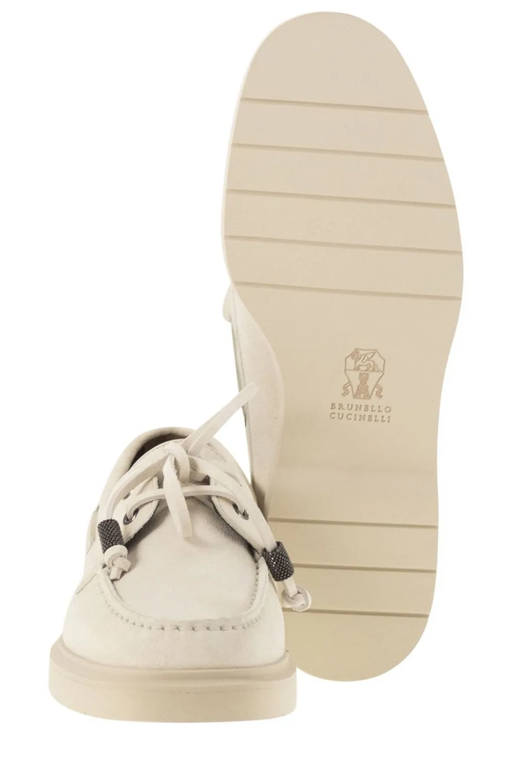 Monili-Chain Slip-On Boat Shoes