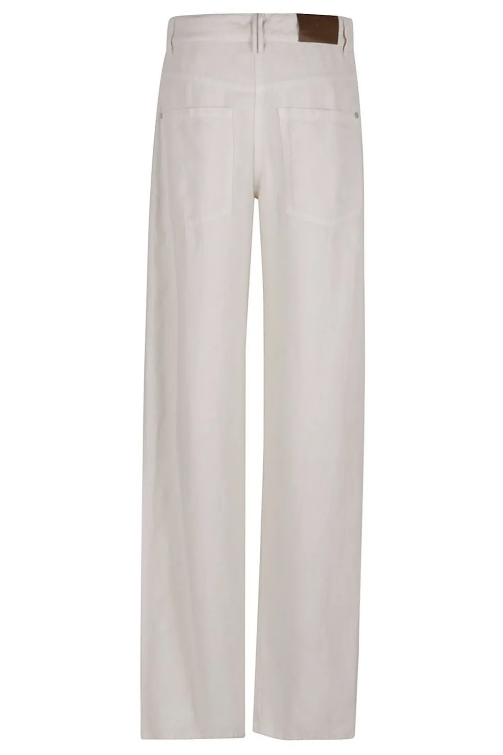 Logo Patch Straight-Leg Jeans