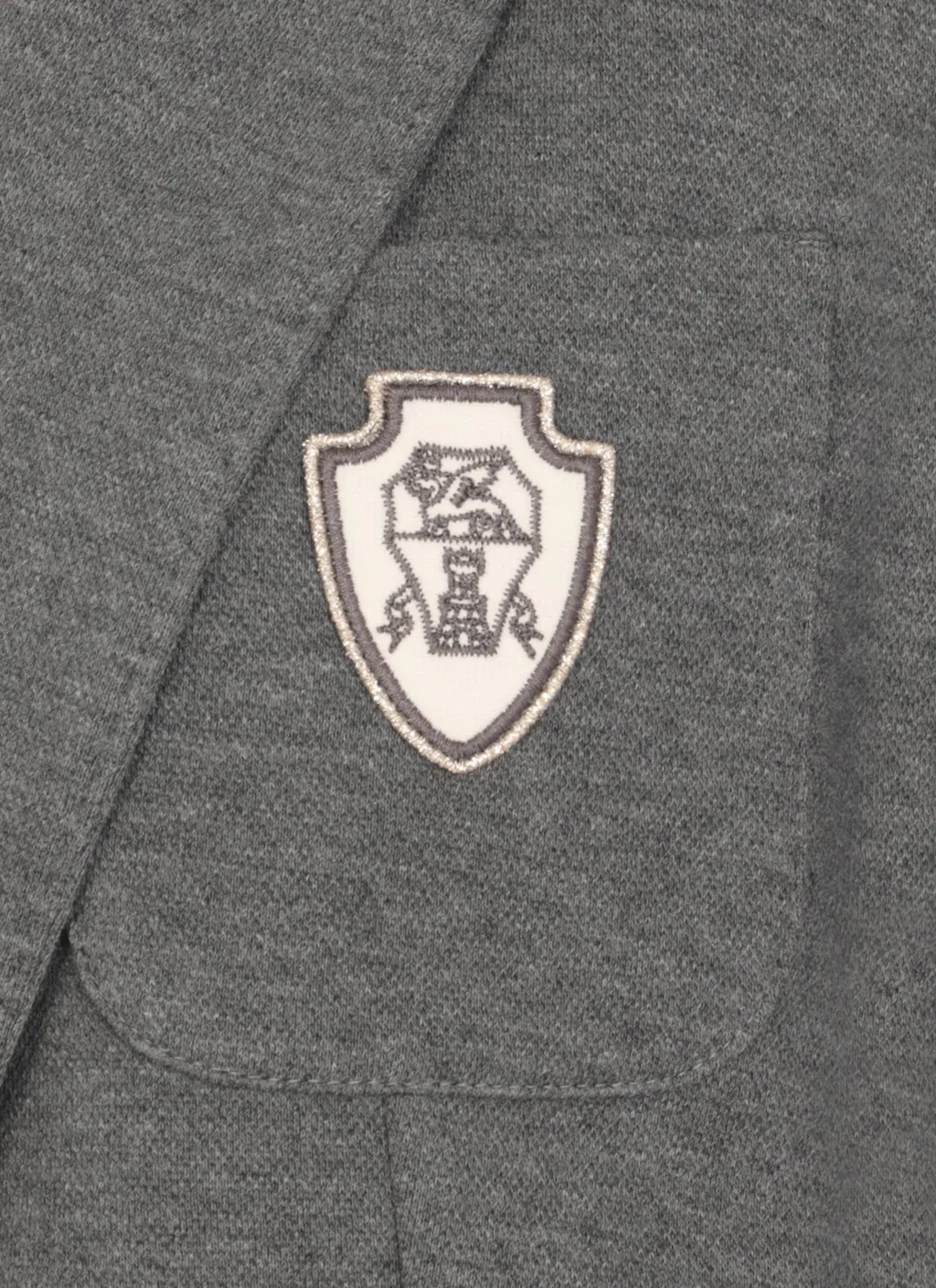 Logo Patch Single-Breasted Blazer