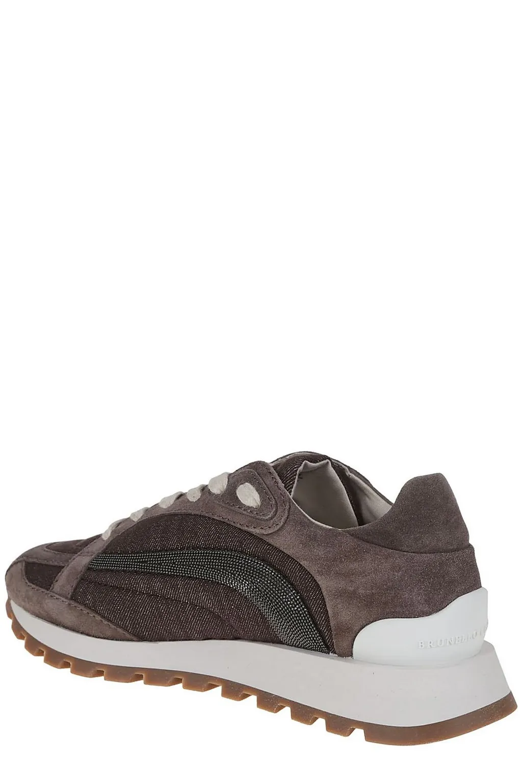Embellished Lace-Up Sneakers