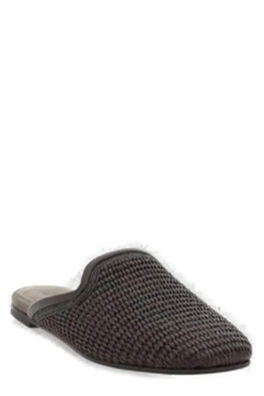 Braided Slip-On Mules