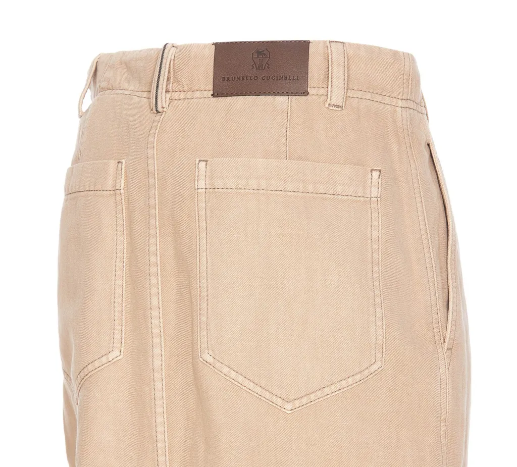 Logo Patch High-Waisted Skirt