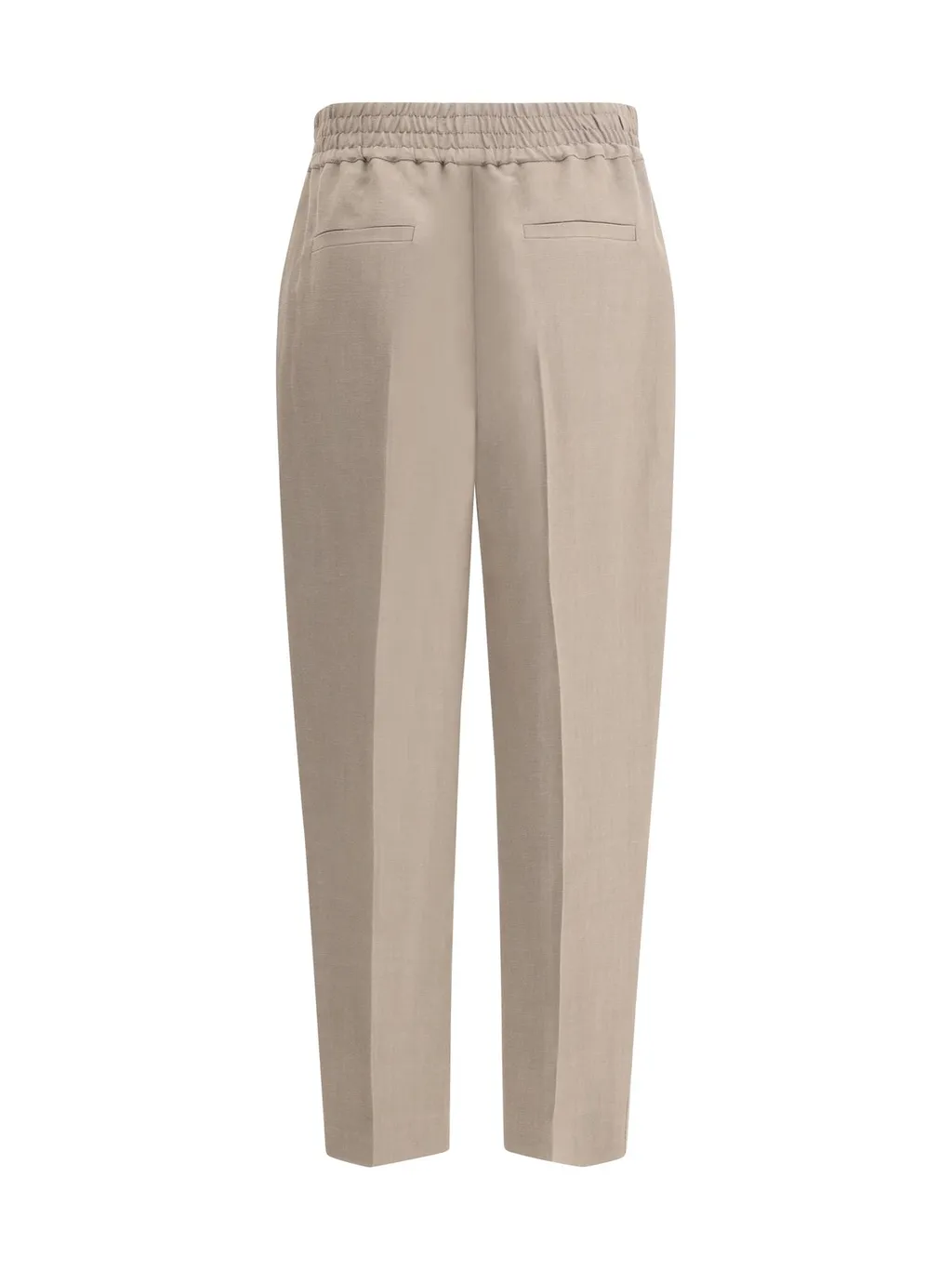 Fluid Twill Baggy Pull-On Trousers