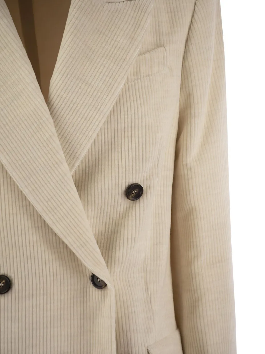Double-Breasted Corduroy Blazer