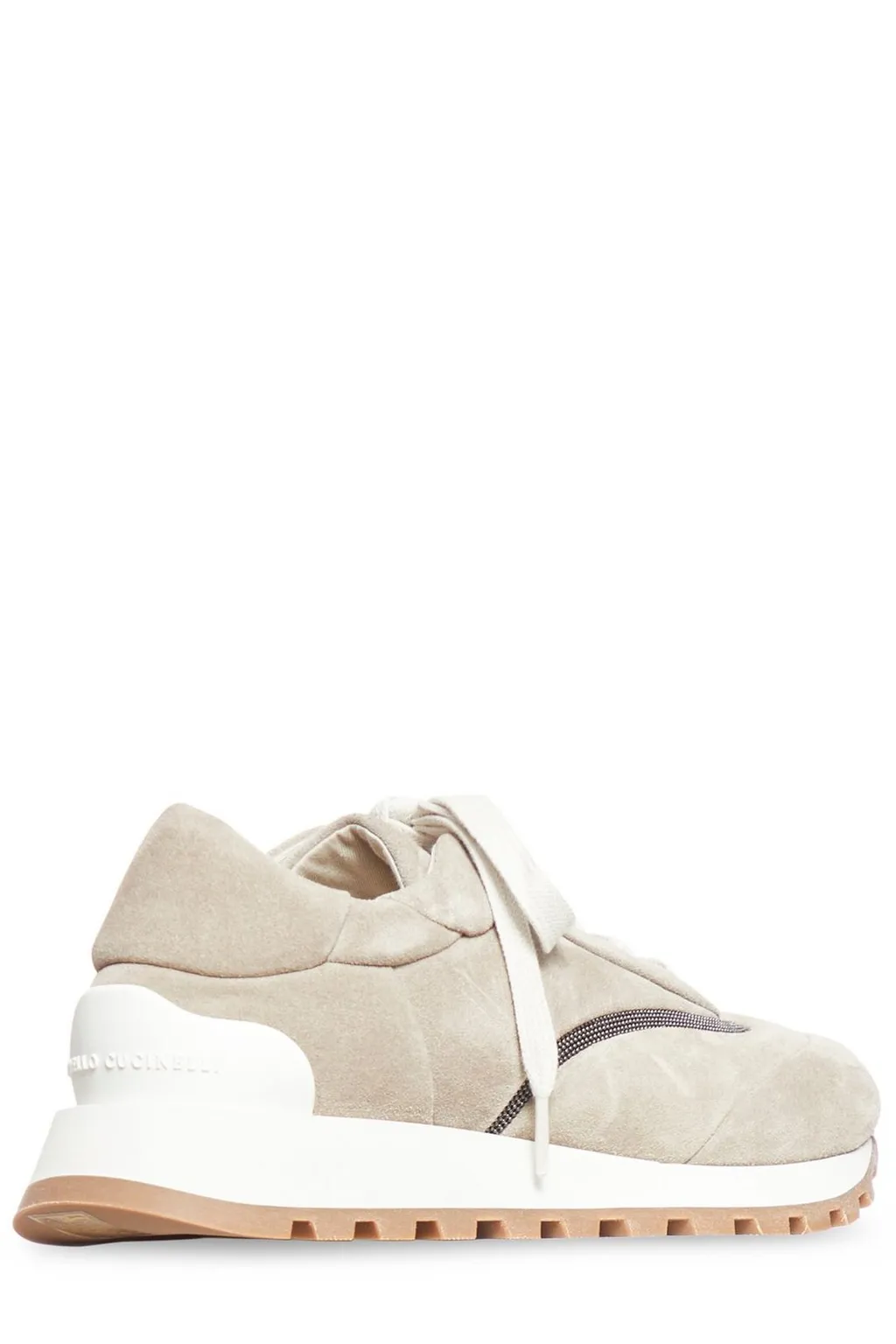 Panelled Lace-Up Sneakers