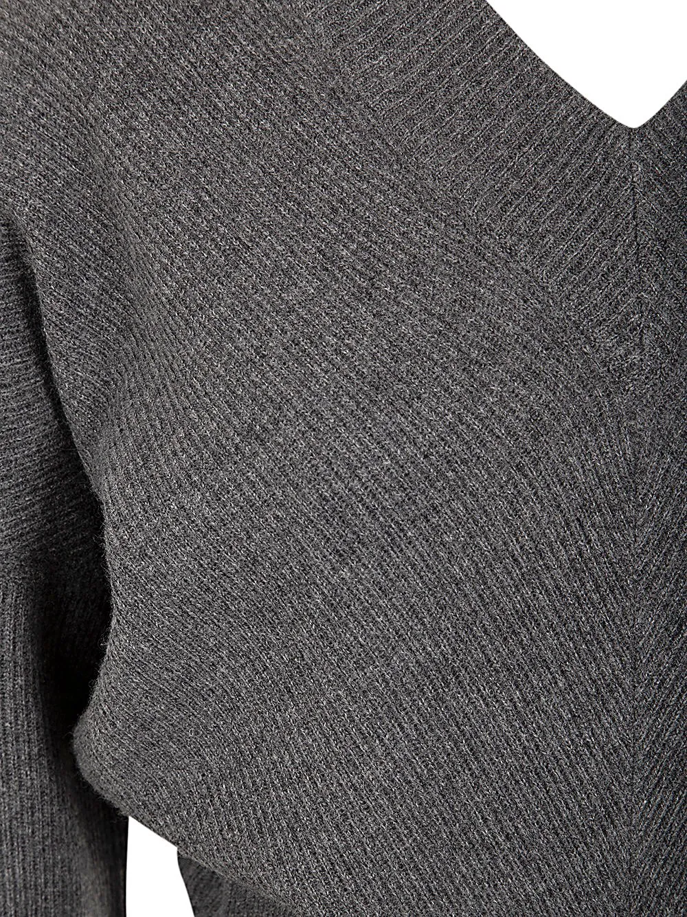 V-Neck Knitted Midi Dress