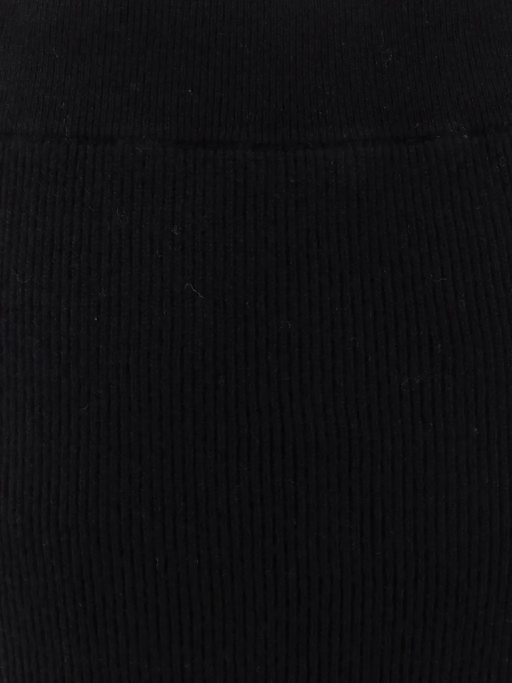 Straight Hem Knitted Midi Skirt