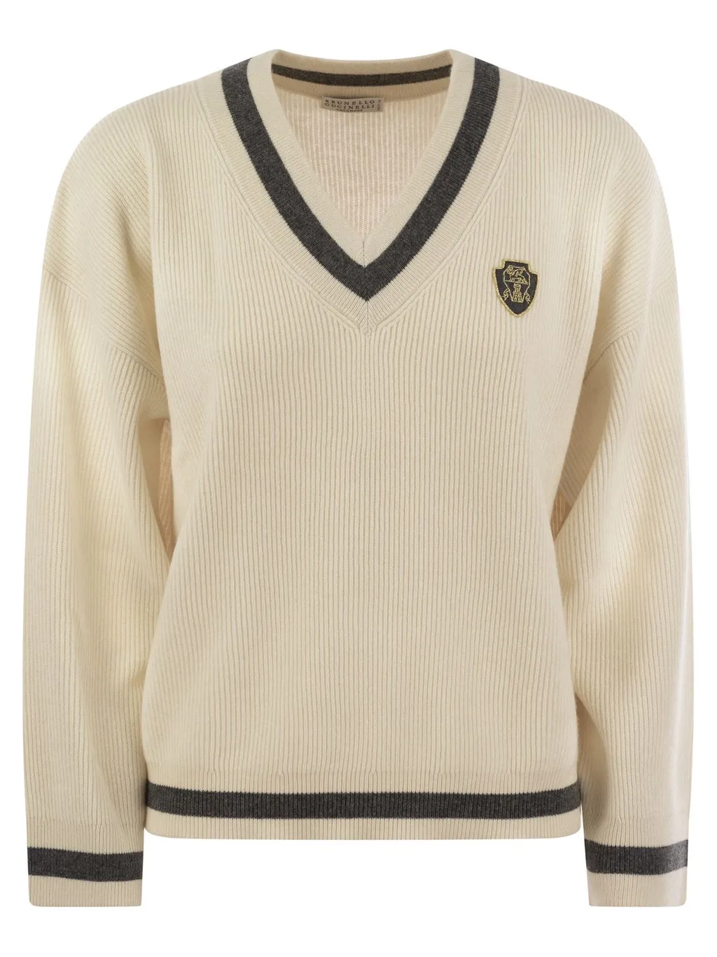 V-Neck Knitted Jumper