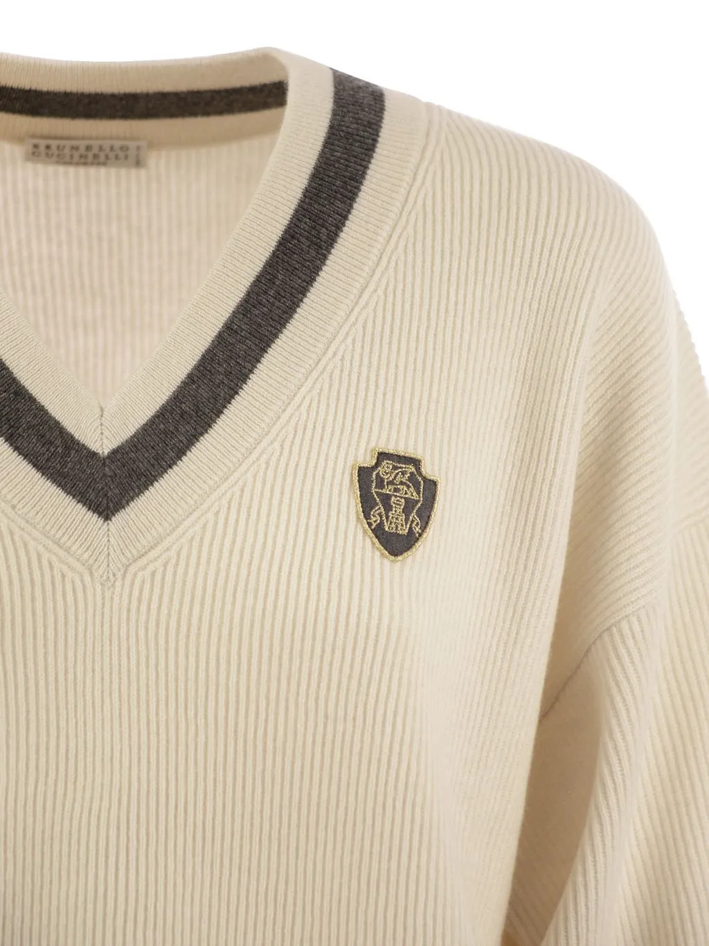 V-Neck Knitted Jumper