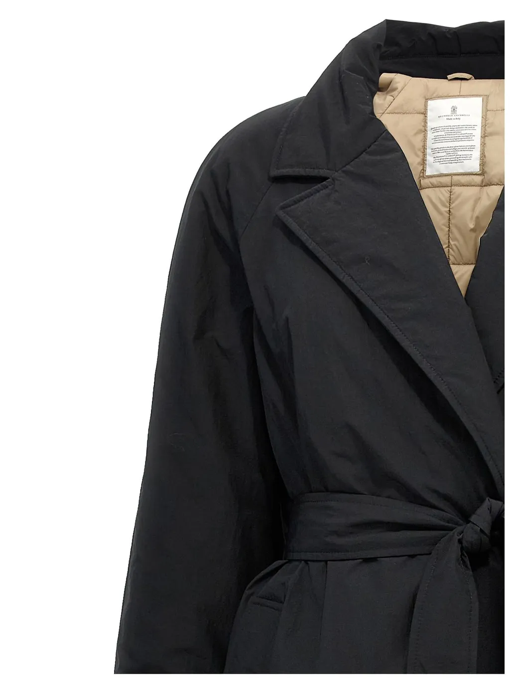 Long Belted Down Coat