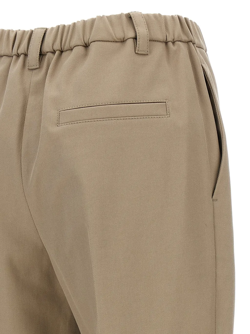 Pleated Straight-Leg Trousers