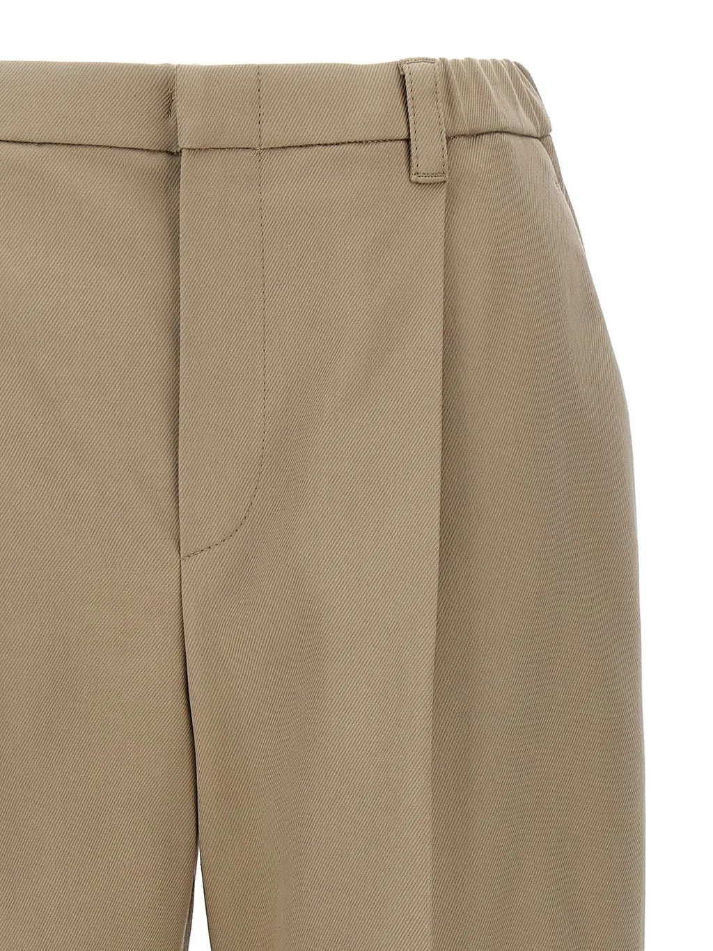 Pleated Straight-Leg Trousers