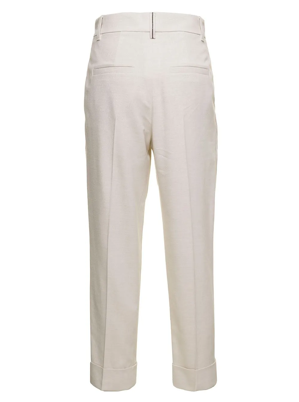 Pleated Straight Leg Trousers