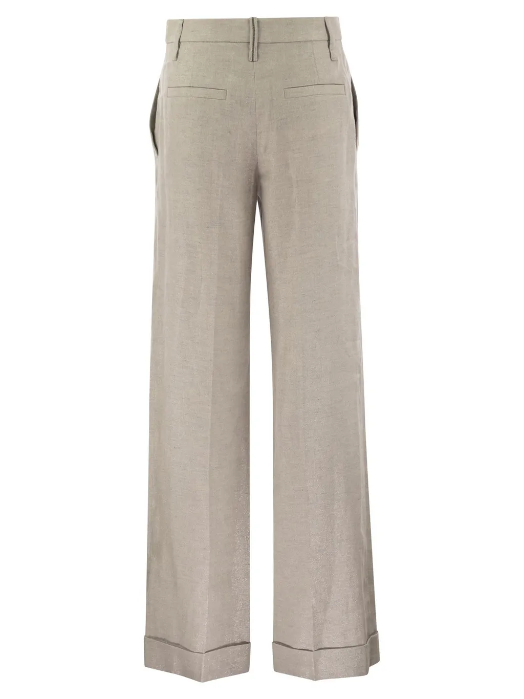 Lurex Wide-Leg Trousers