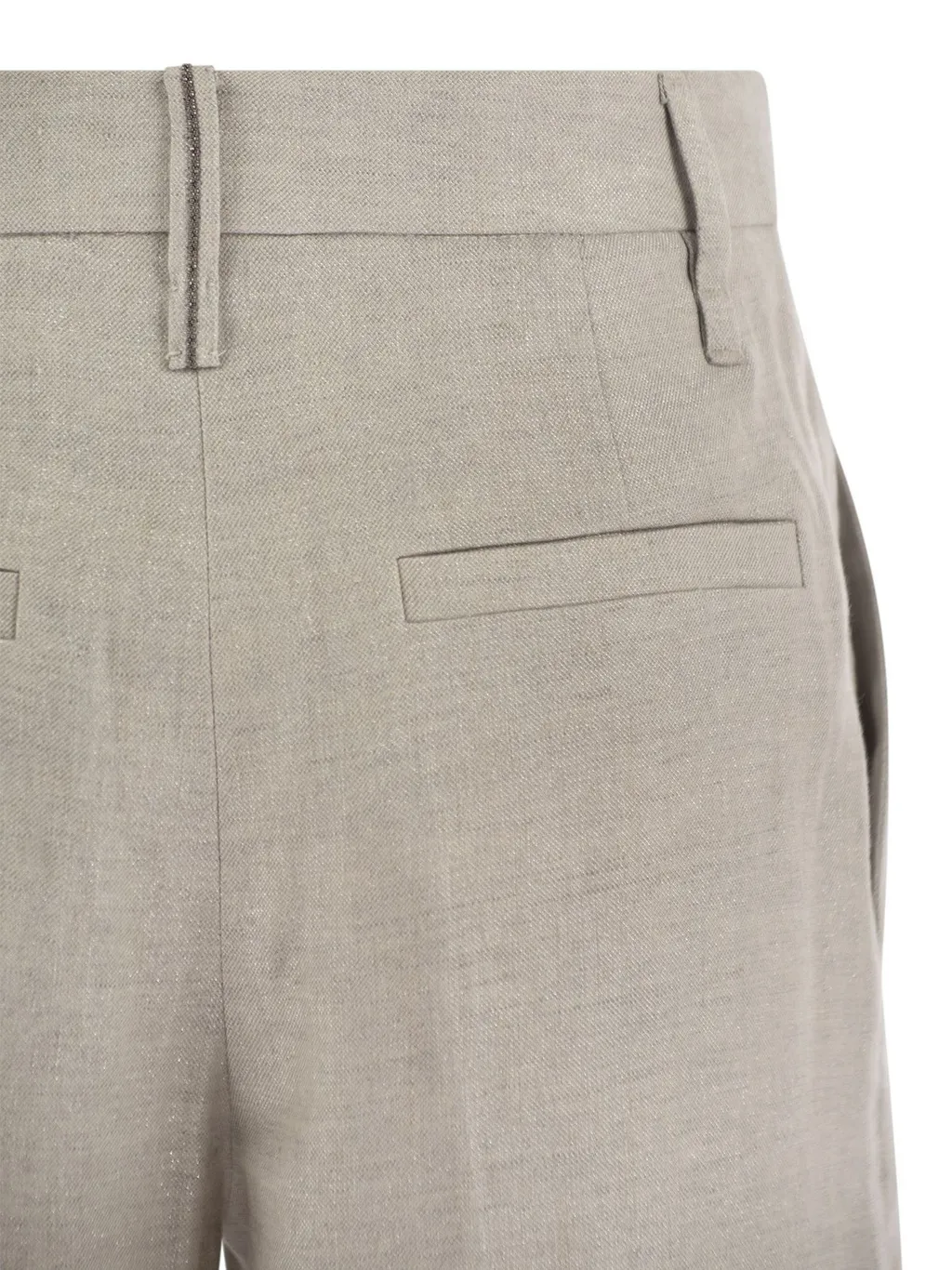 Lurex Wide-Leg Trousers