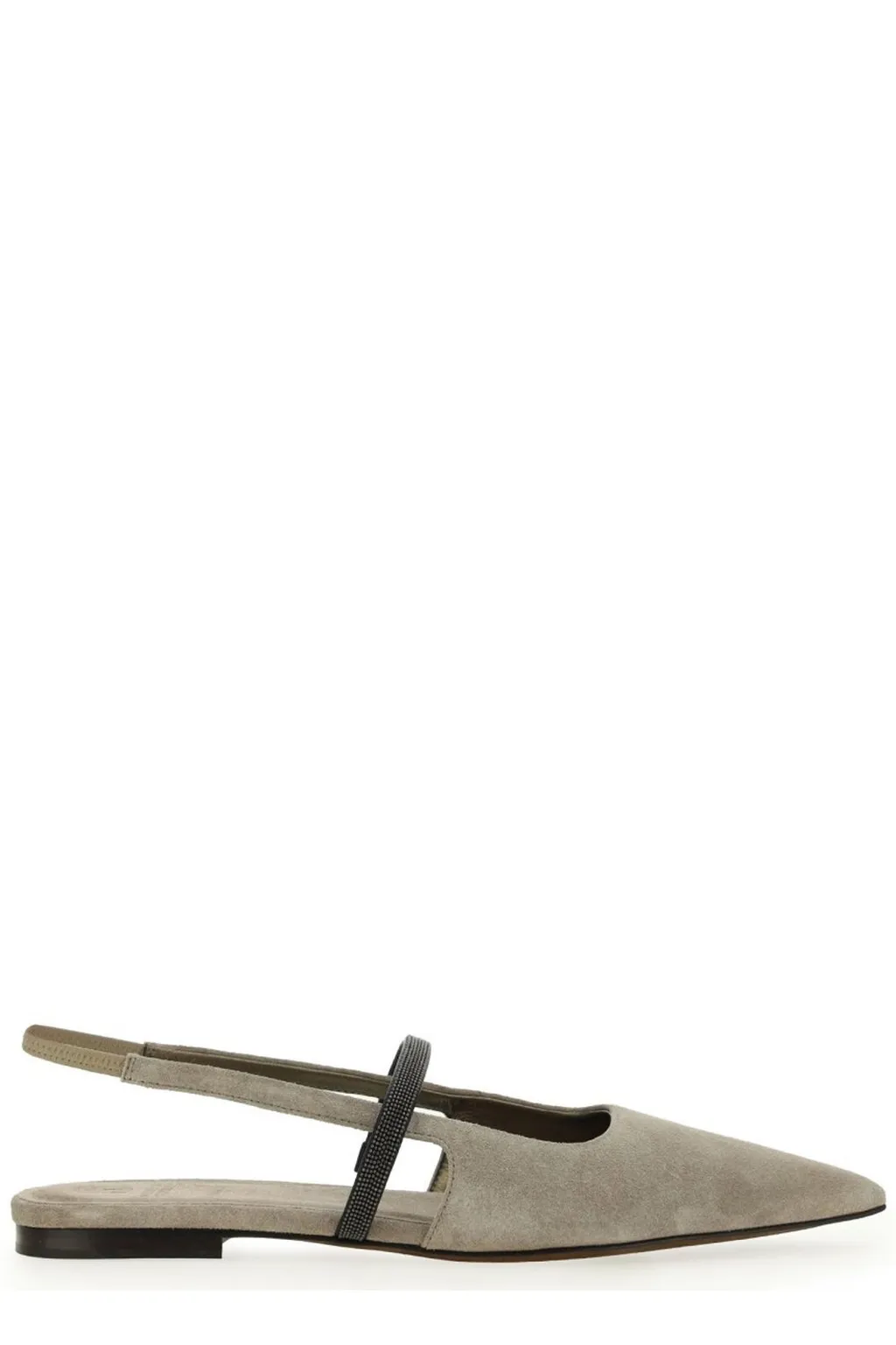Pointed Toe Slingback Flat Shoes
