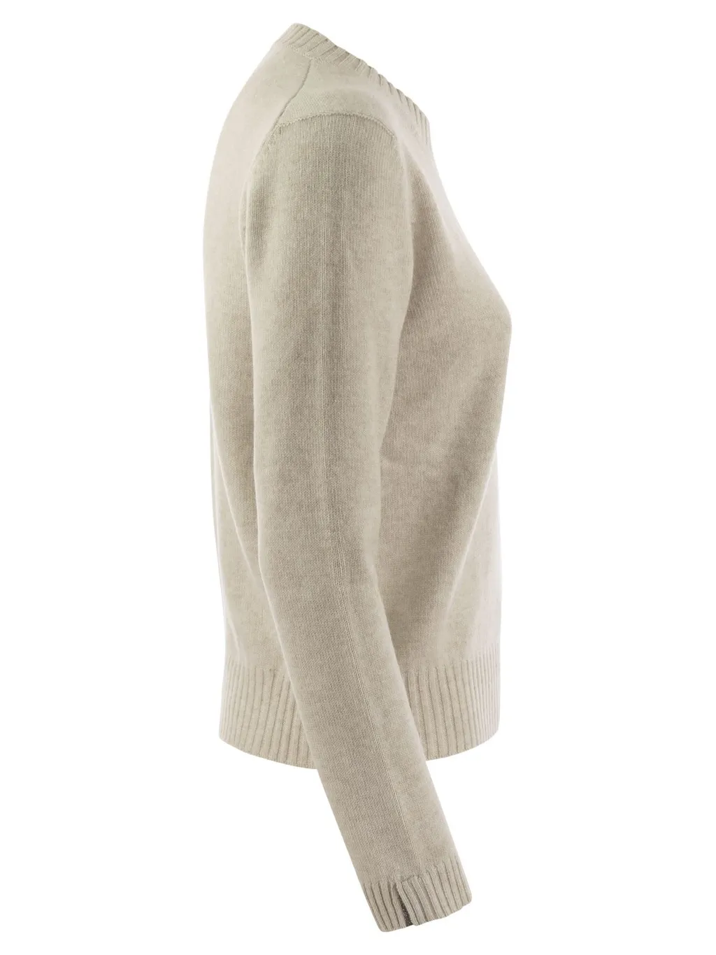Shiny Cuff Detailed Knitted Jumper