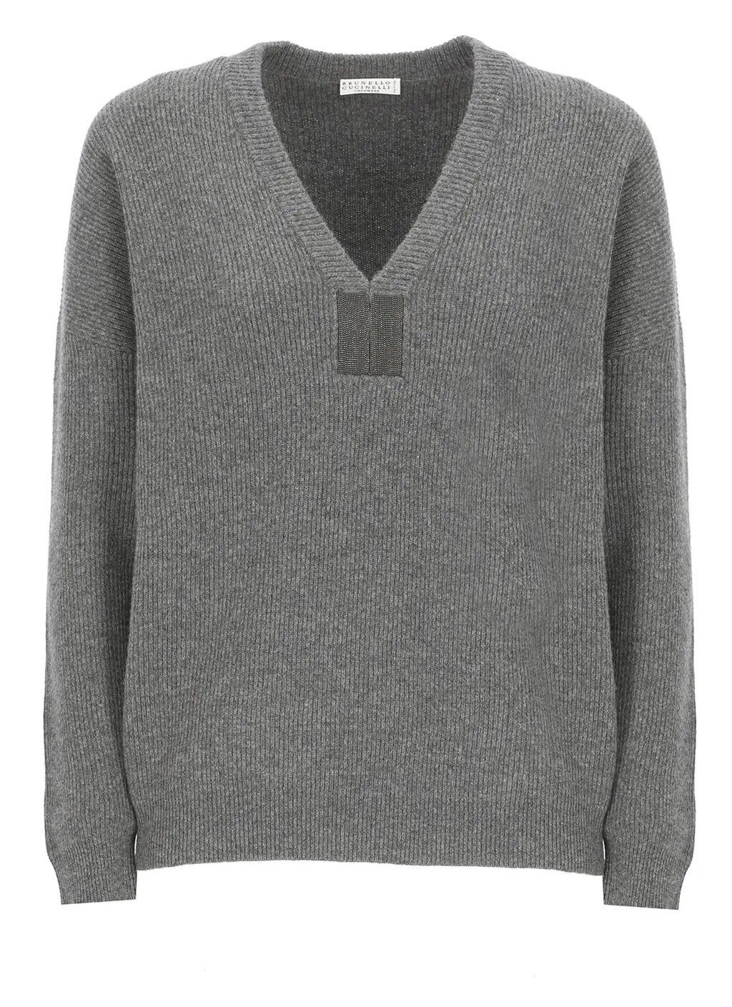 V-Neck Long-Sleeved Sweater