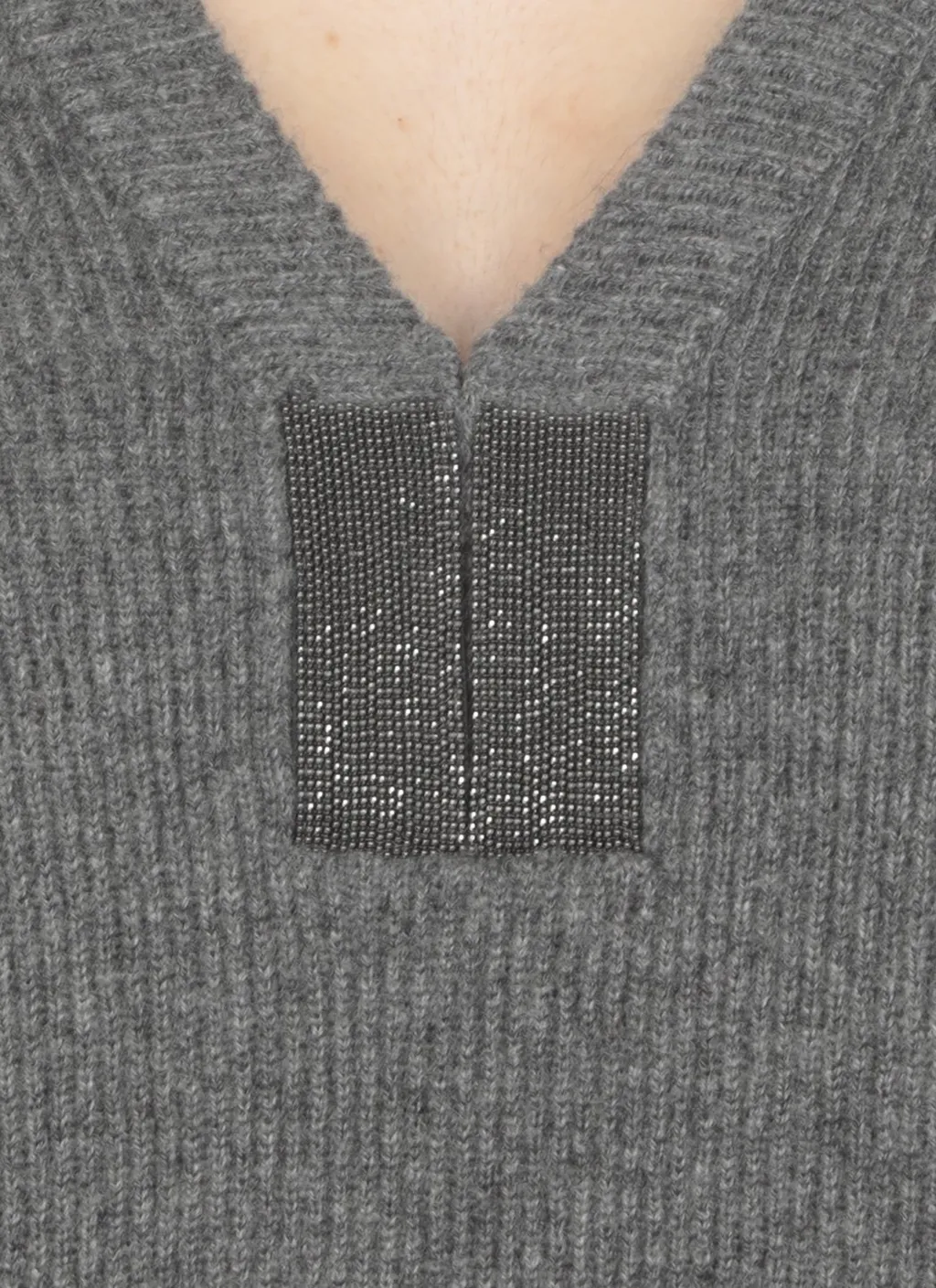 V-Neck Long-Sleeved Sweater