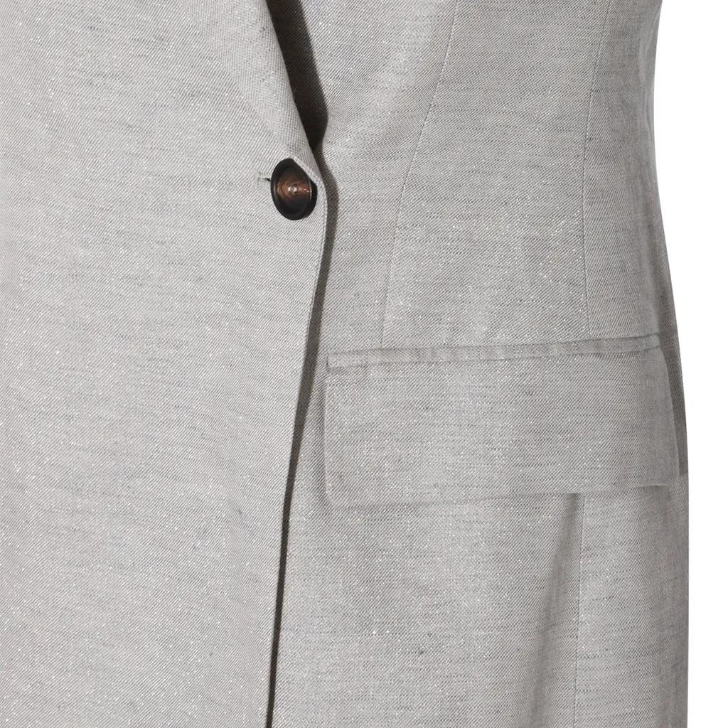 V-Neck Sleeveless Jacket