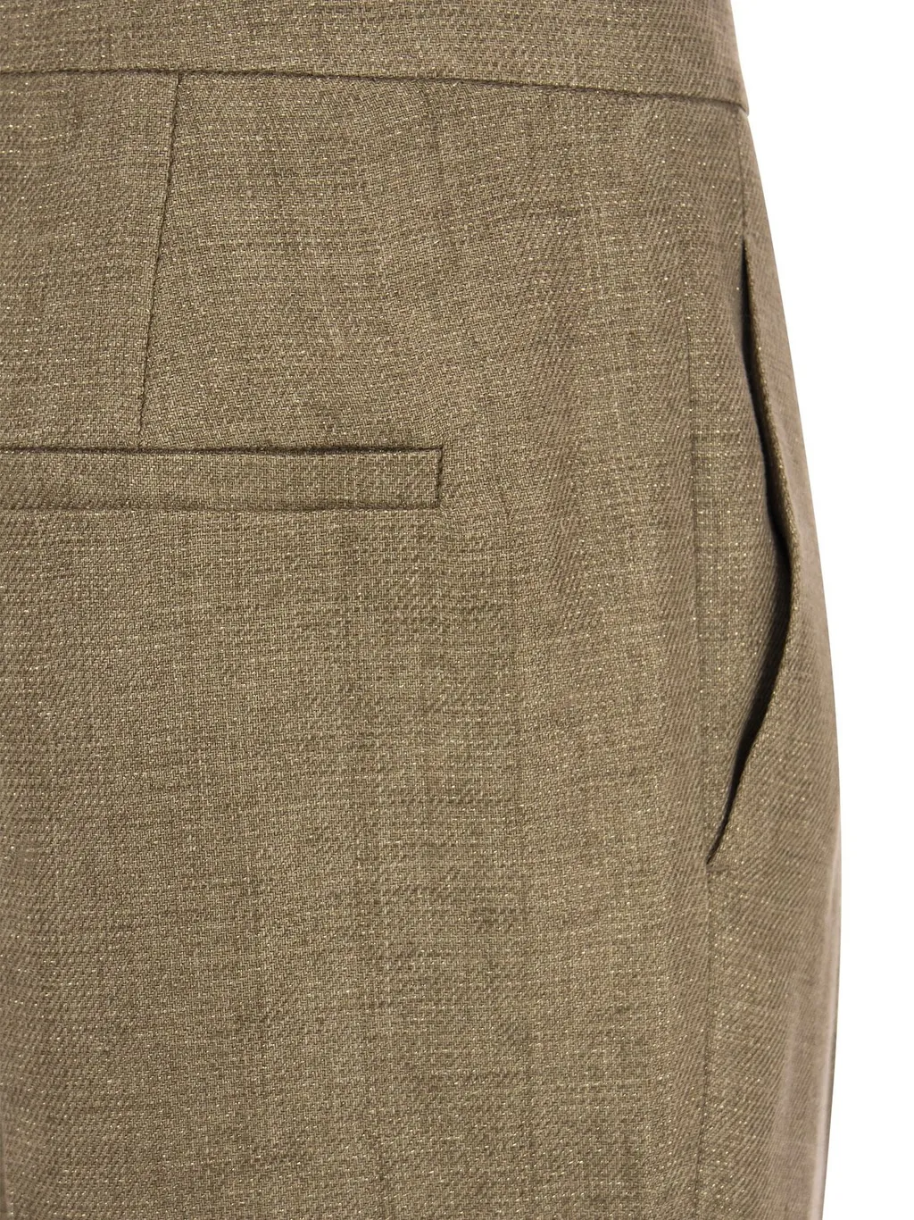 High-Waisted Cropped Leg Trousers