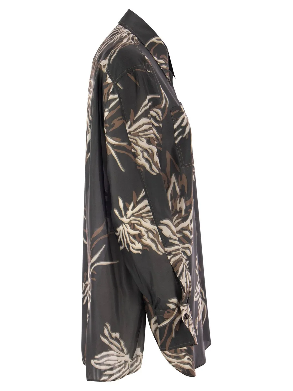 Abstract Printed Buttoned Shirt
