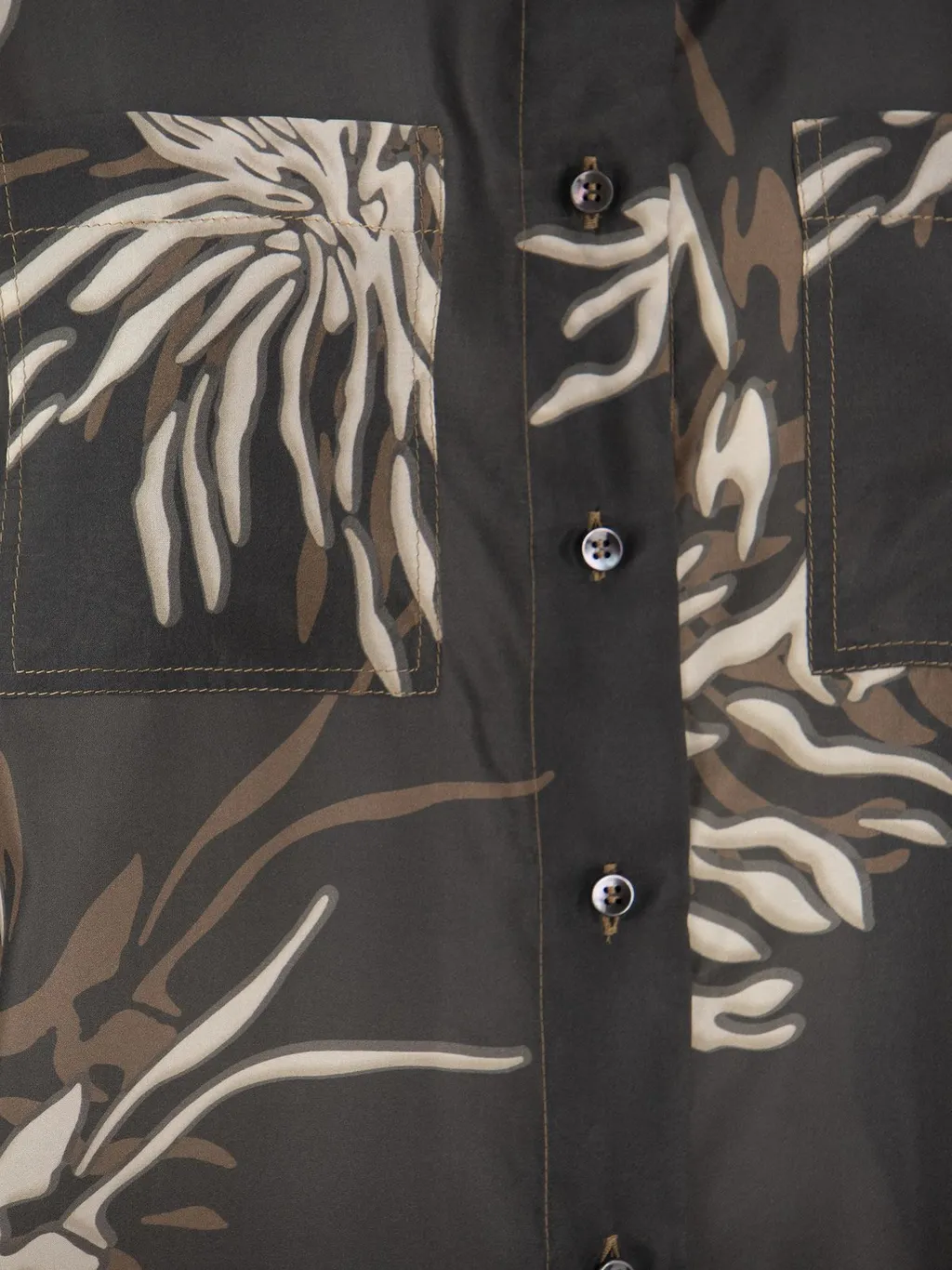 Abstract Printed Buttoned Shirt