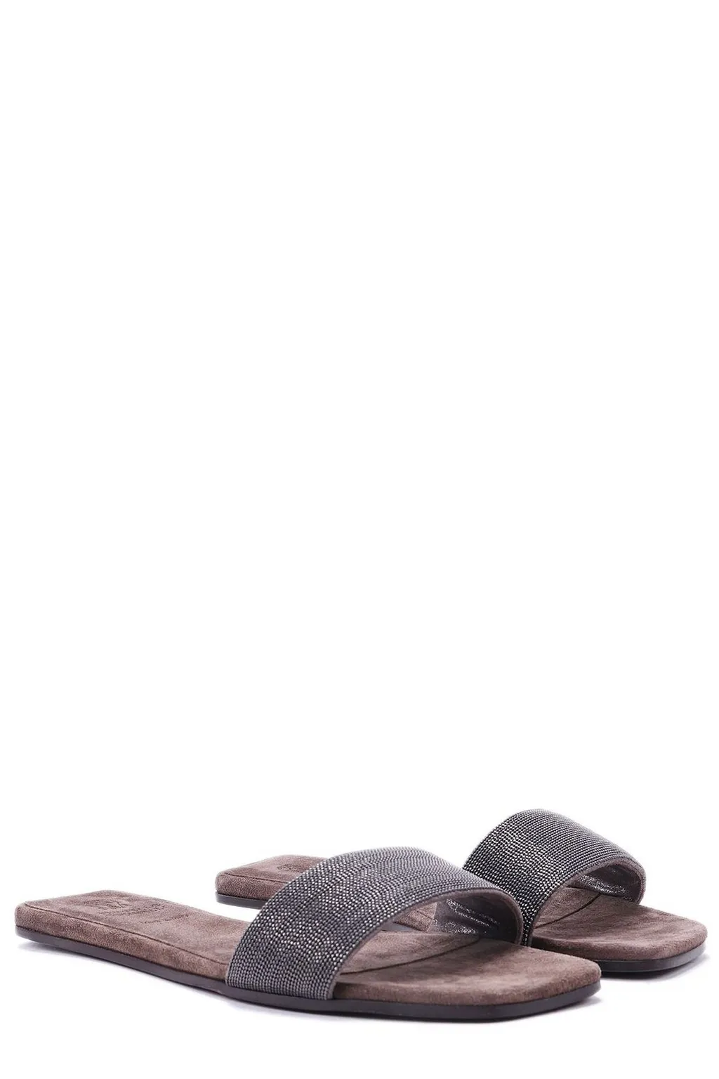 Embellished Open Toe Slides