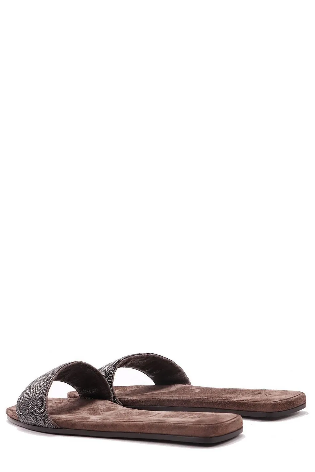 Embellished Open Toe Slides