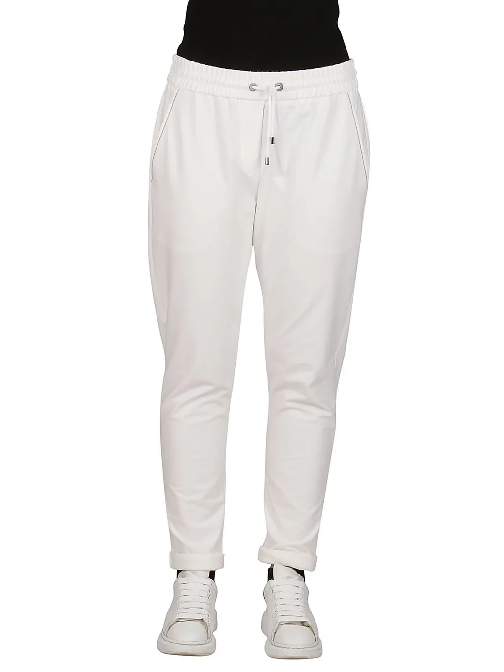 Monili Bead-Embellished Drawstring Track Pants