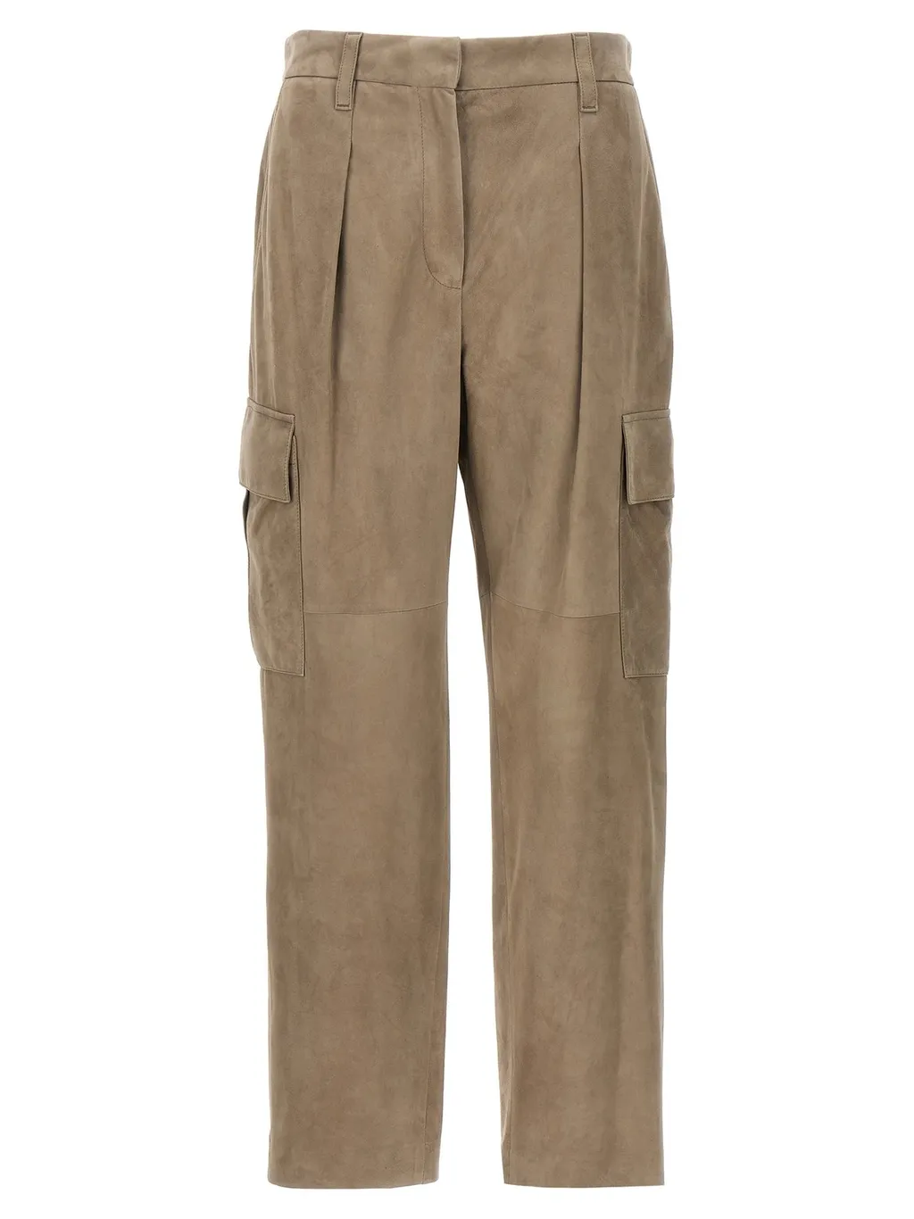 High-Waist Straight-Leg Trousers