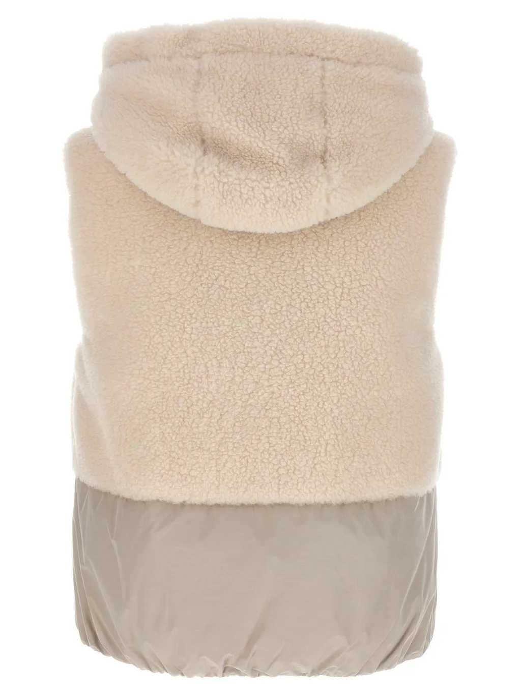 High-Neck Hooded Gilet