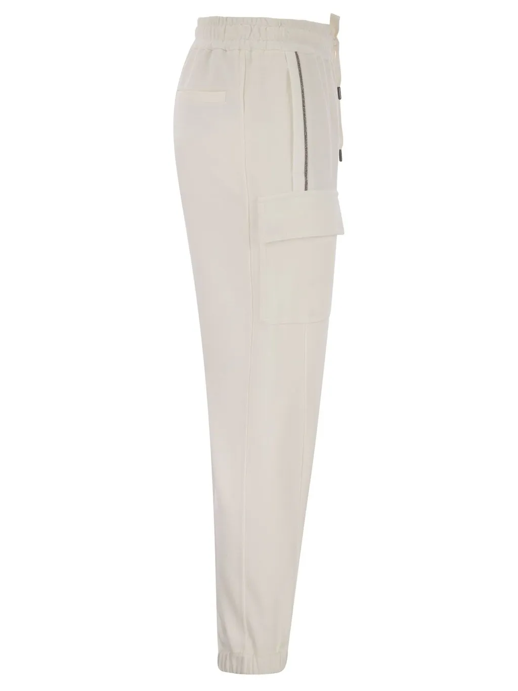 Side Stripe Drawstring Cargo Pants