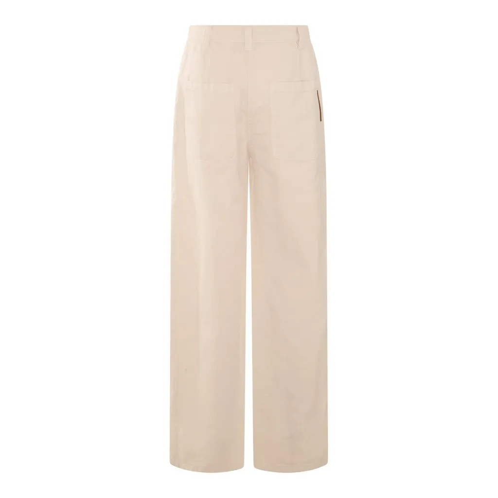 High-Waist Straight-Leg Pants
