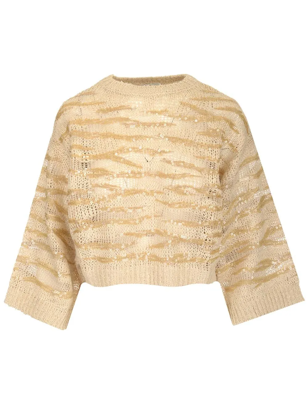 Sequin Embellished Knitted Jumper