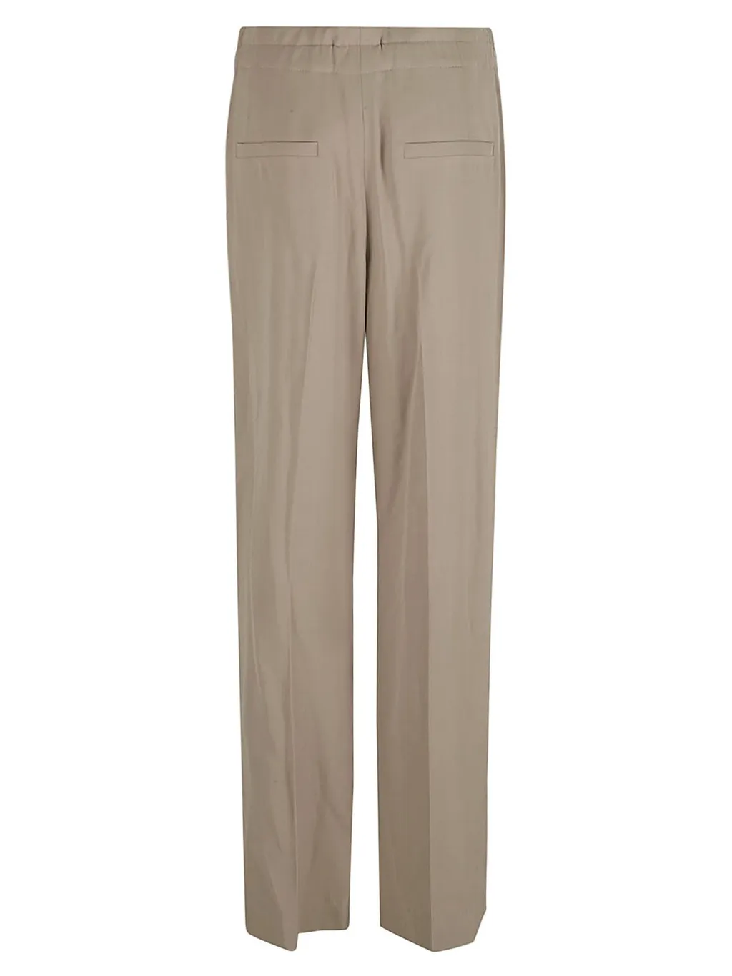 Fluid Wool Straight Leg Trousers