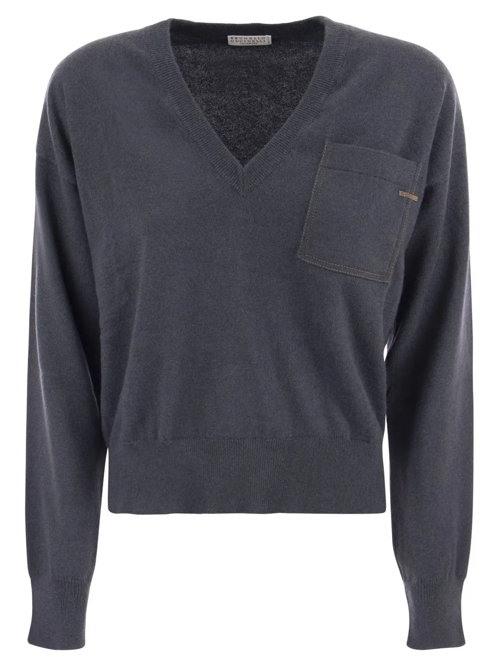V-Neck Knitted Jumper