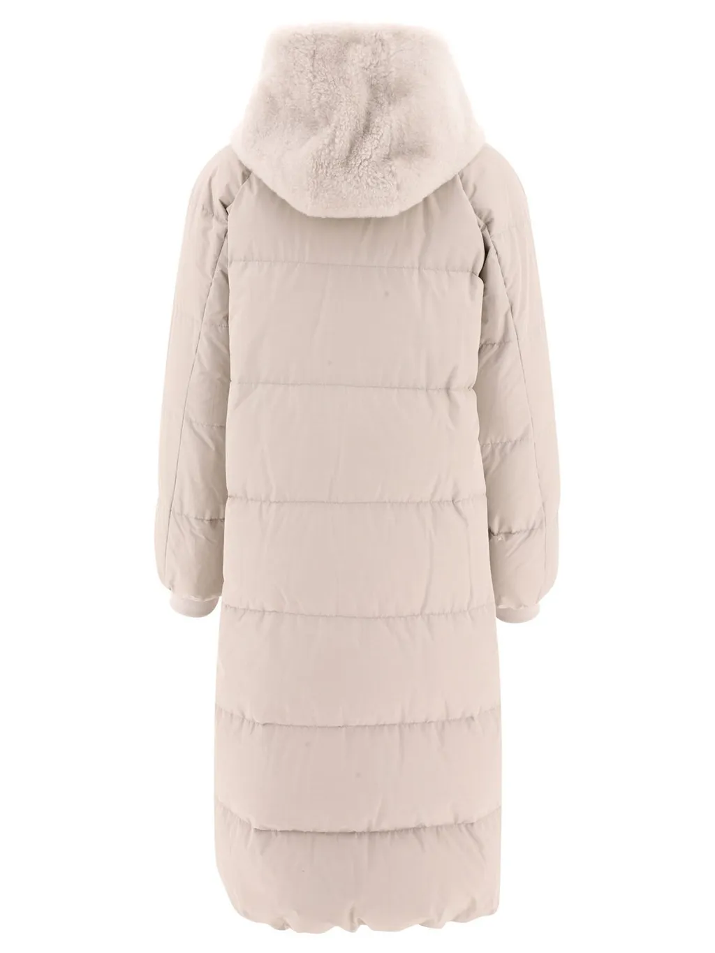 High-Neck Hooded Coat