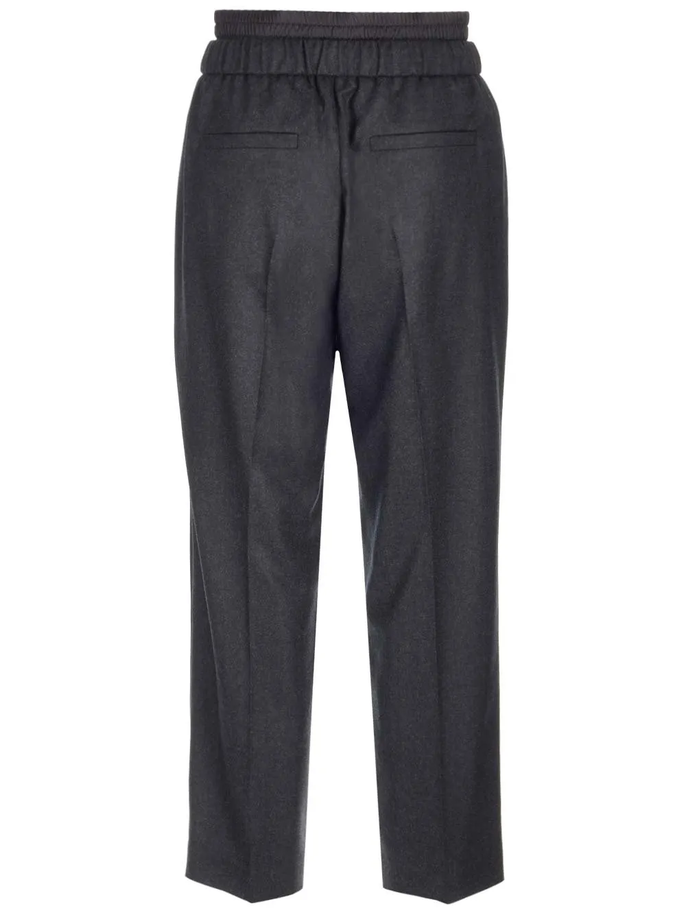 Drawstring High-Waisted Trousers