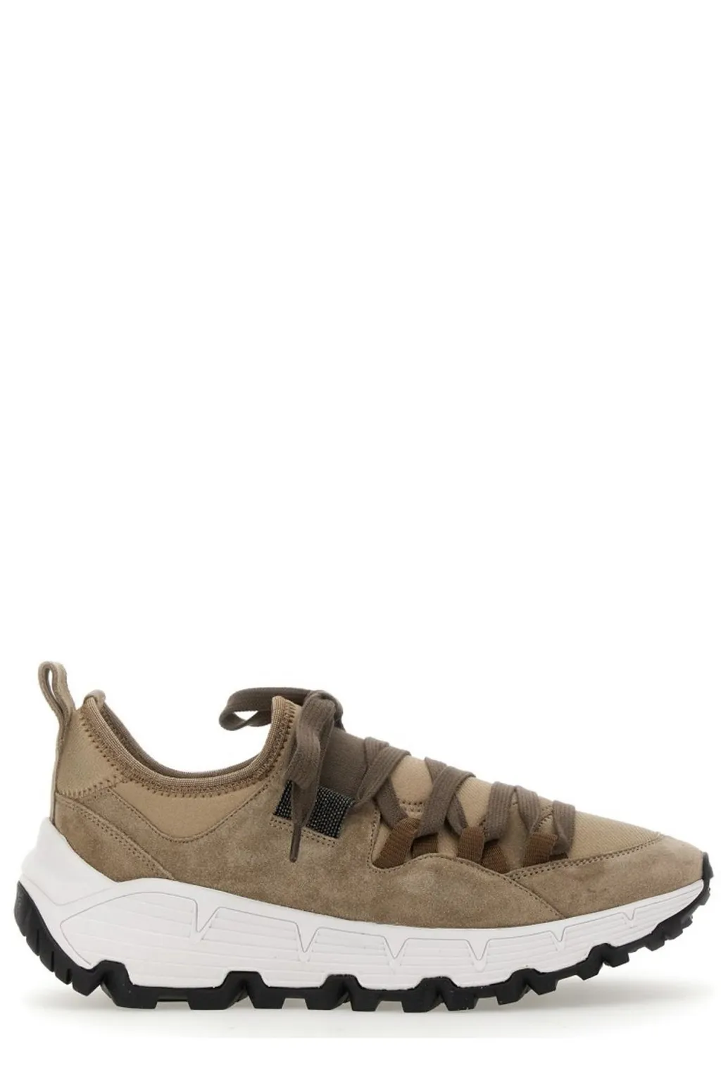 Chunky-Sole Lace-Up Sneakers