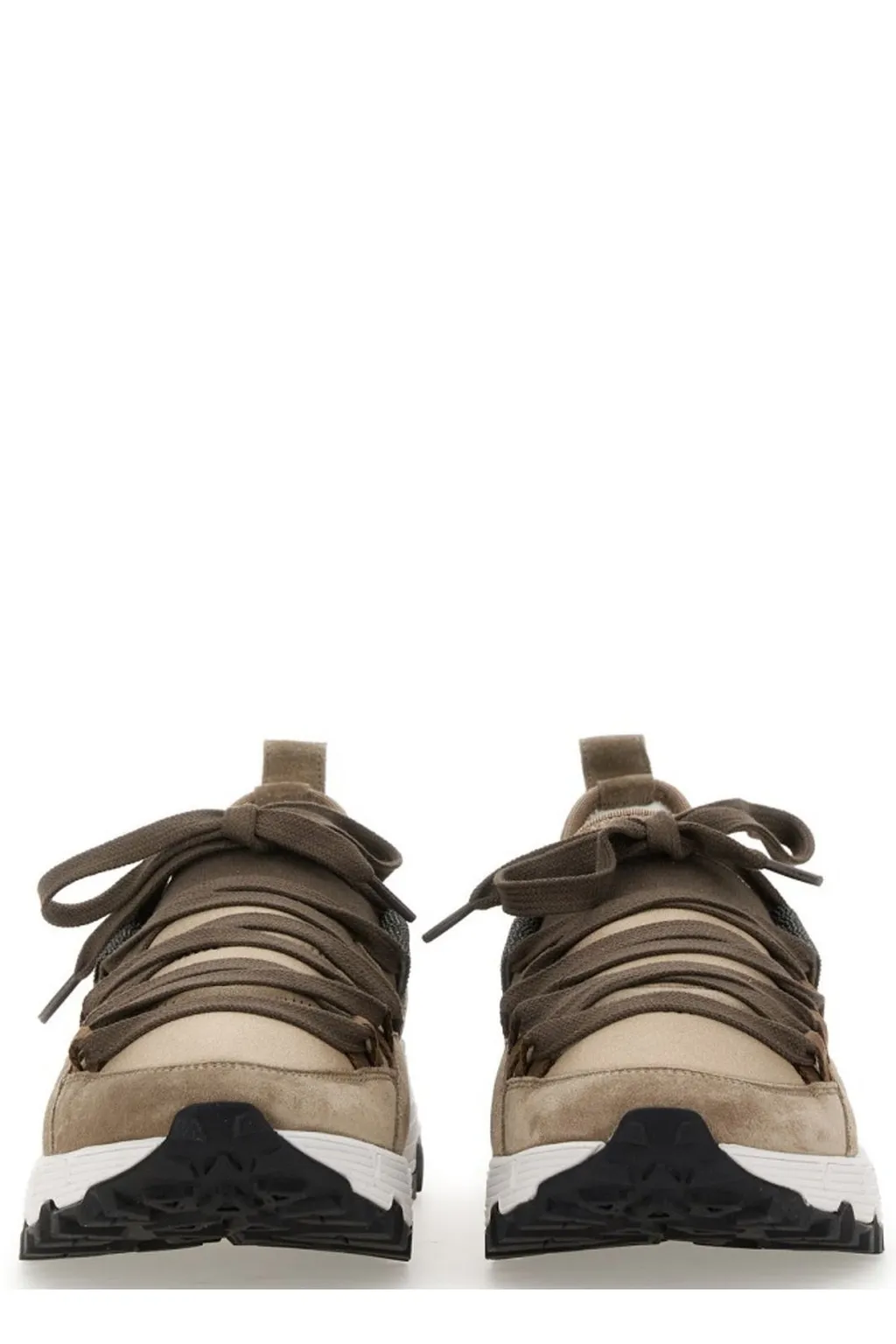 Chunky-Sole Lace-Up Sneakers
