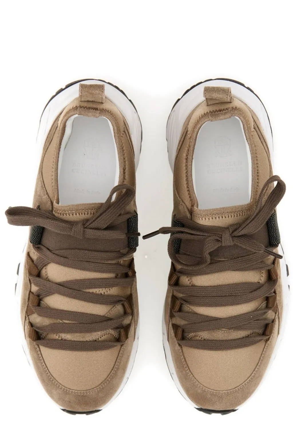 Chunky-Sole Lace-Up Sneakers