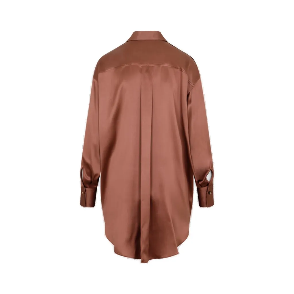 Button-Up Oversized-Fit Shirt