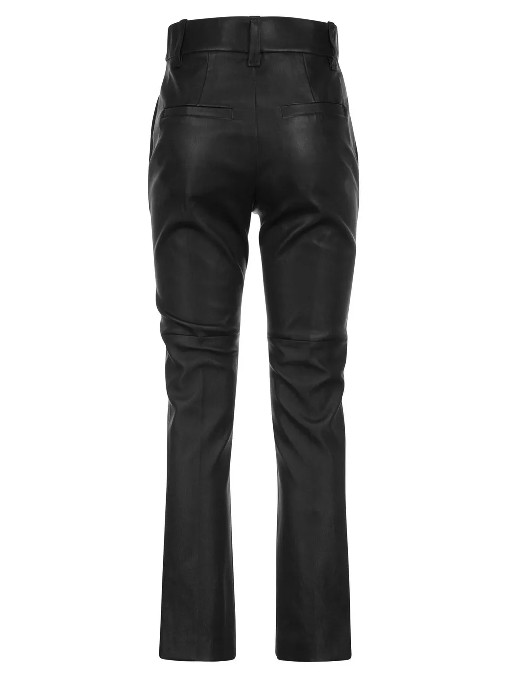 High-Waist Straight-Leg Trousers